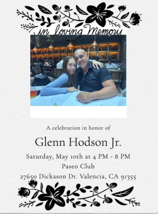 Celebration of Life Glen Hodson