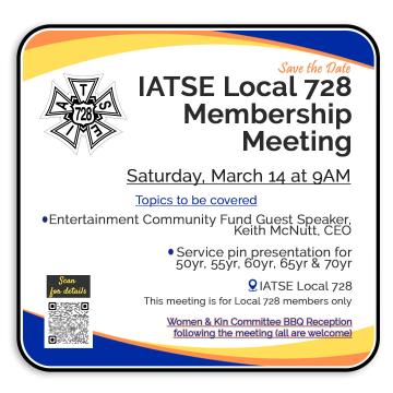 Save the Date-March Membership Meeting 2026
