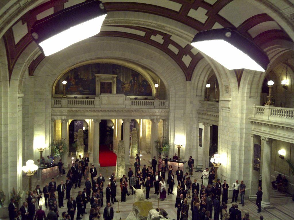 Court House, Cleveland, OH. 2 12x12 9k tungsten blanket balloons. Christopher Napolitano, CLT