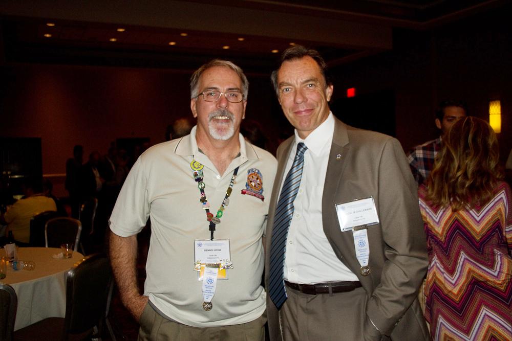 Dennis K. Grow &amp; Pascal Guillemard at the President&#039;s Party (Photo by Kim Gottlieb-Walker, Lenswoman.com, Local 600)