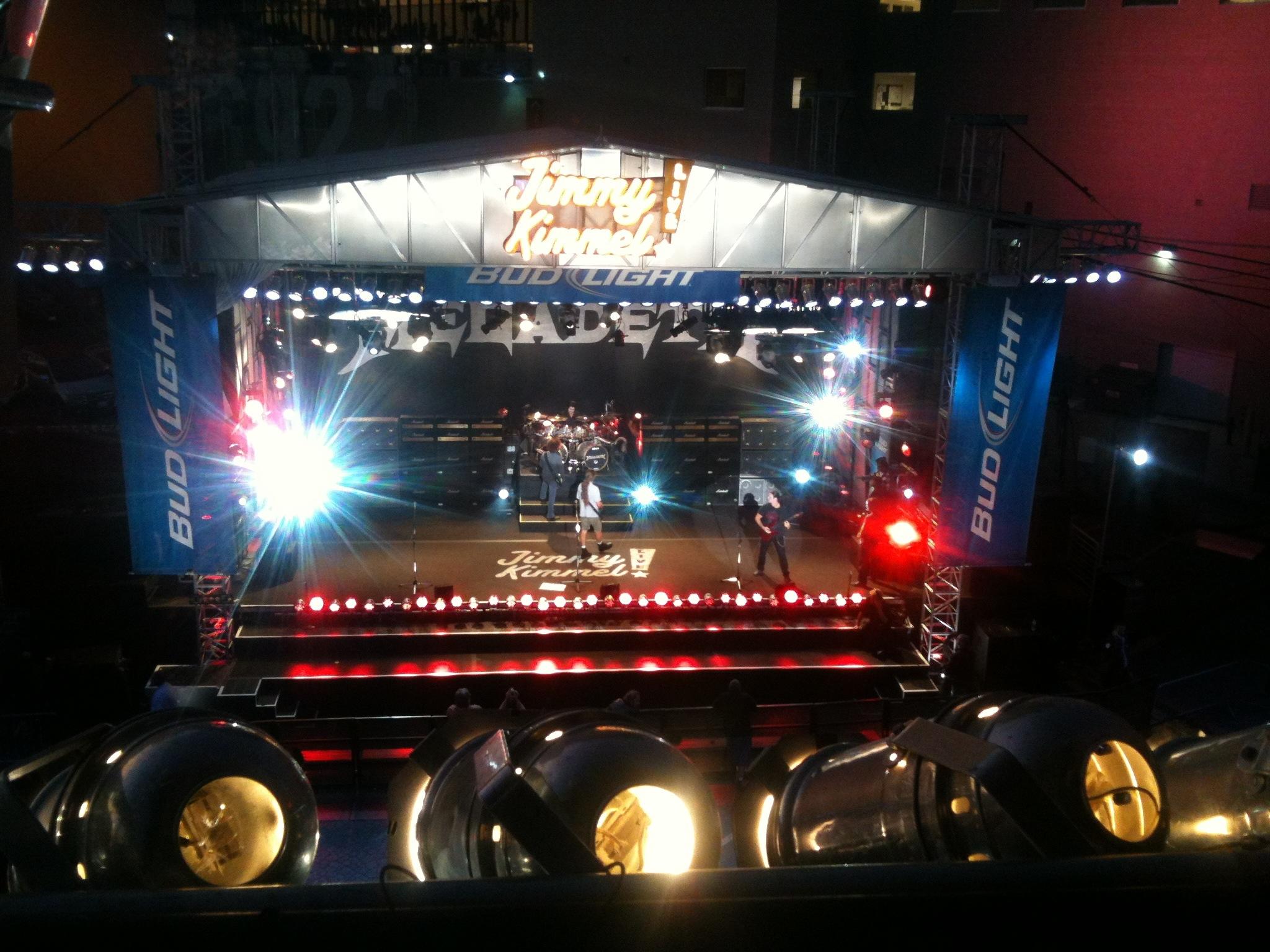 Megadeth, Jimmy Kimmel Halloween night, 2011