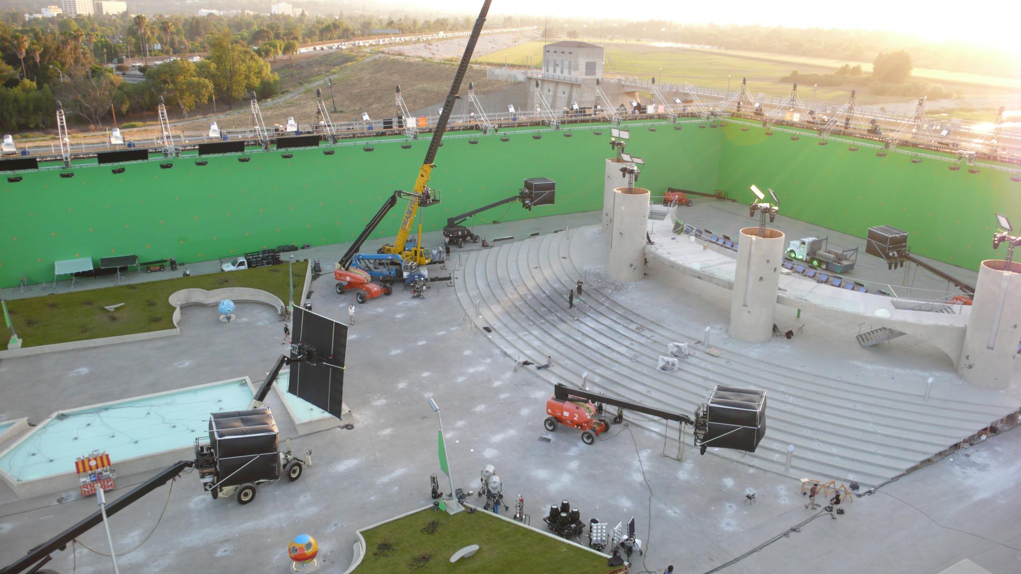 Ironman&#039;s view of the &quot;final battle&quot; sequence that was edited out of the movie, Sepulveda Basin Dam, 2009, Photo by Bauman Crew