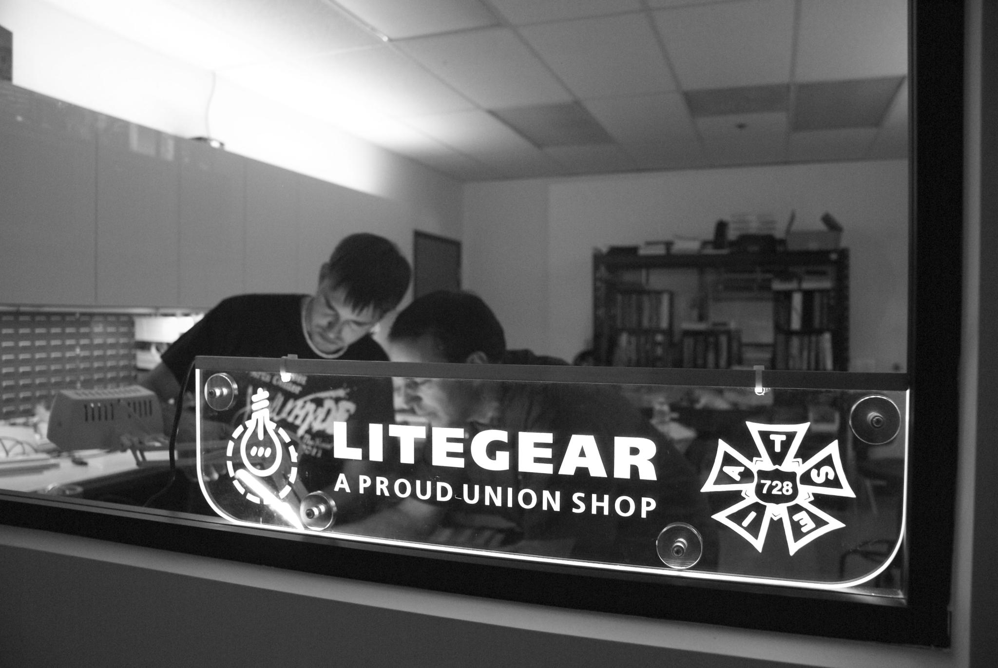 Al DeMayo, on R, is the proud owner of LiteGear.