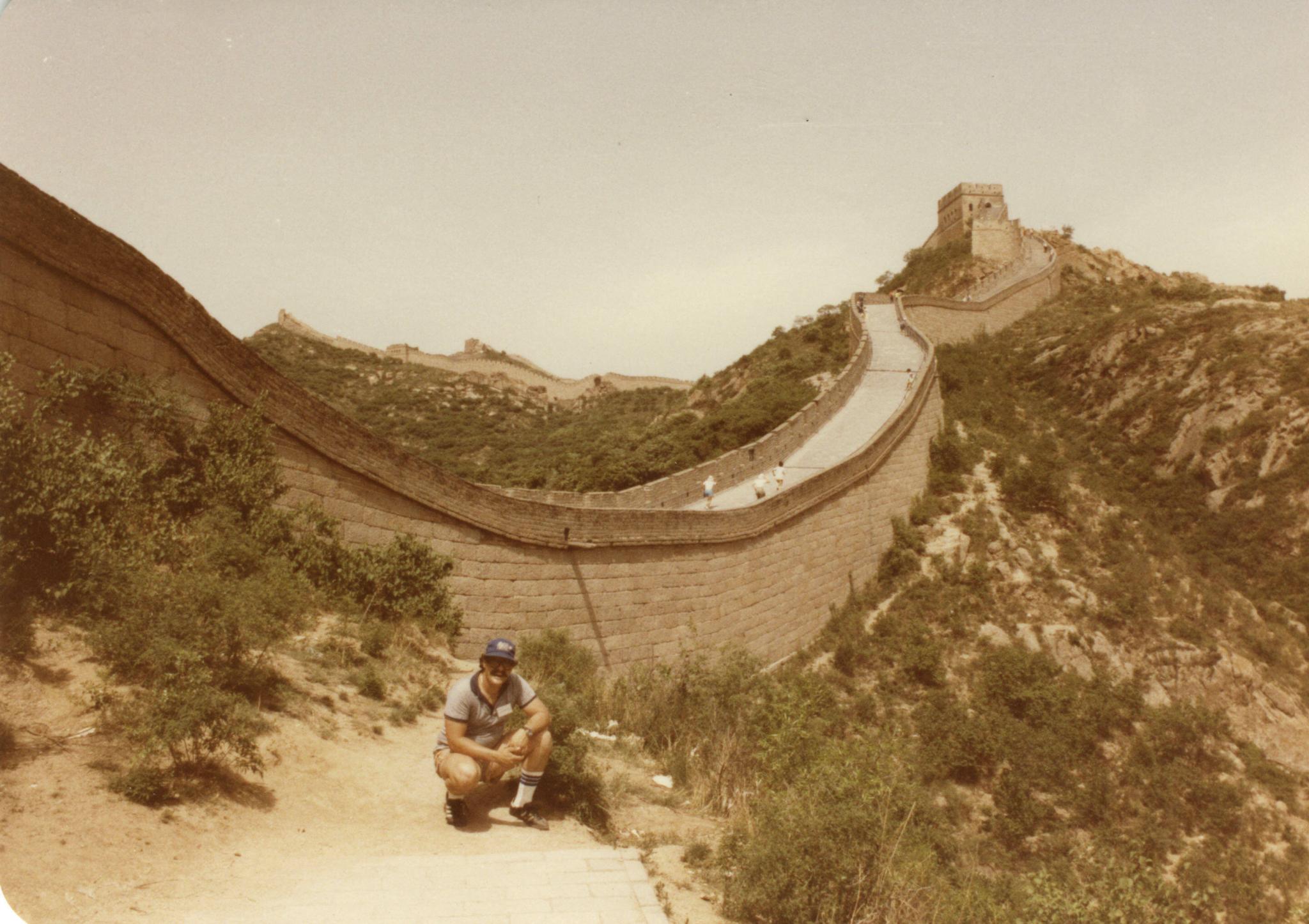 Gary Andersen at Great Wall of China (photo by Gary Andersen)