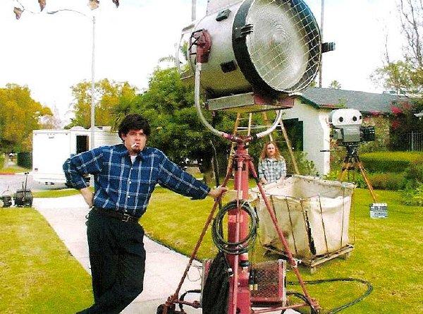 Kevin Brown, David Watson as extras for &quot;Autofocus&quot; (Photo by Frank Endewart).