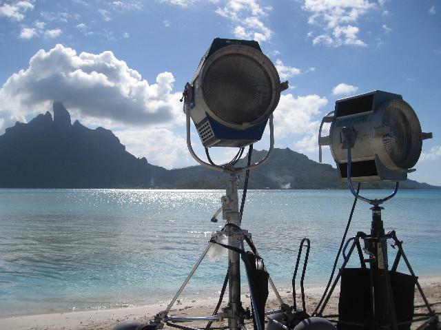 Where the descriminating BFLs go on vacation, Bora Bora, French Polynesia, 2009 (Photo by Bauman Crew)