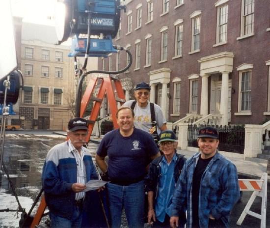 Ray Wickman, Ray Poblick, Bill Mamches (on ladder), James Murphy, Tim Reilly, 1998 (Photo by Ray Poblick)