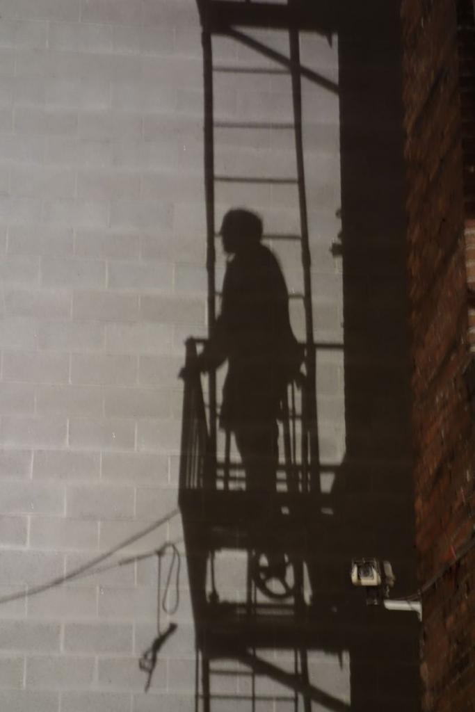 In the shadows - Downtown Fire escape