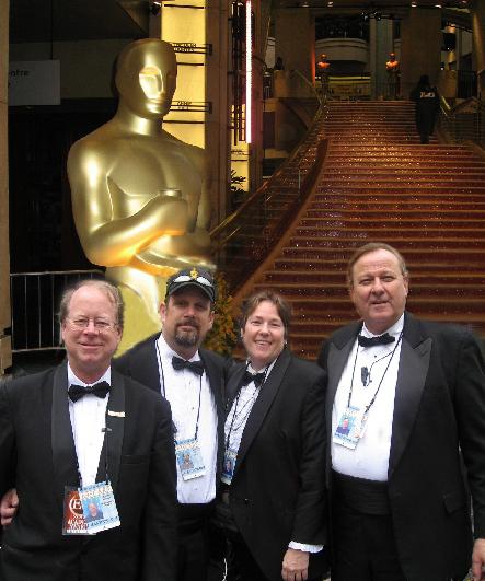 2008 Academy Awards Scott McKnight, Rob Eyslee, Karen Weilacher, Ray Poblick (Photo by Karen Weilacher)