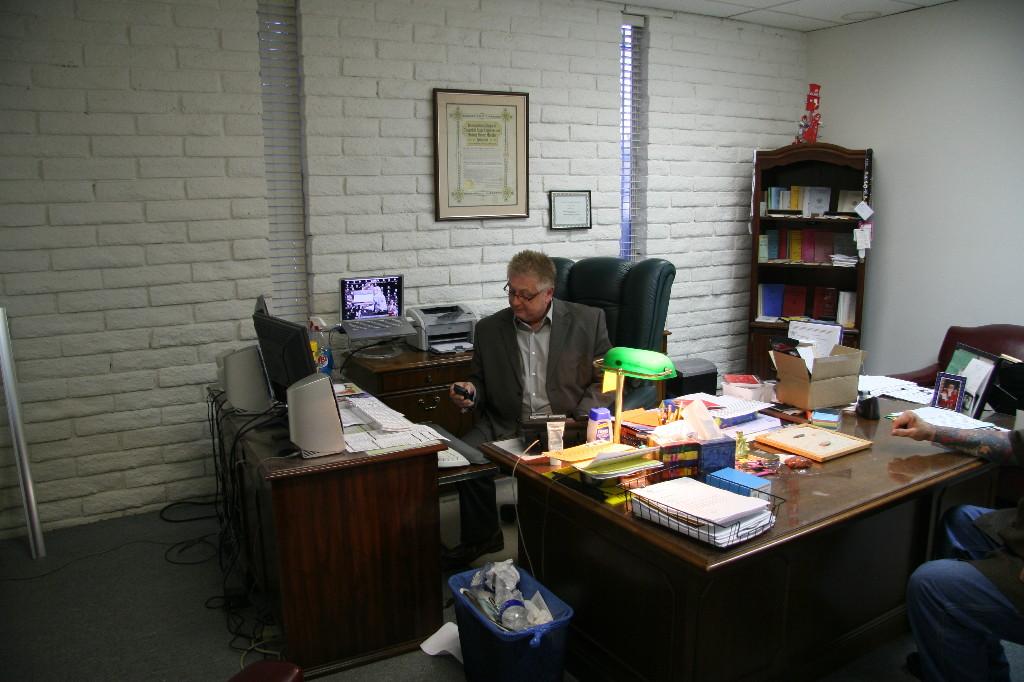 Patric Abaravich in his Nordhoff office (Photo by Michael Everett)