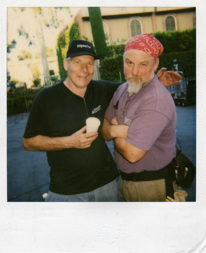 Jerry Posner &amp; Michael DeChellis somewhere in downtown Los Angeles (photo by Jerry Posner).