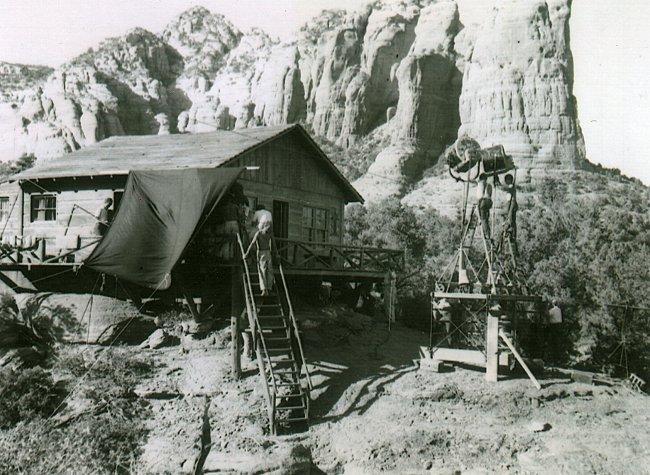 Republic Pictures, Oct. 1953 in Sedona, AZ. DP- Harry Stradling, Sr. (Photo by Nelson Mathias)