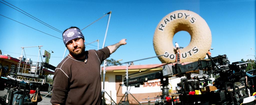 Dave Diamond can&#039;t believe the size of that doughnut, photo by the Bauman crew