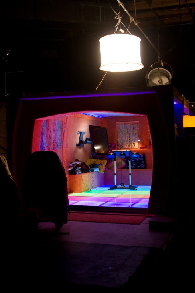 An LED intensive setup for the episode &quot;A Good Van is Hard to Find&quot; (Photo by David Kane)