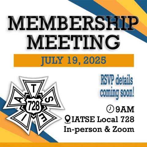 July Membership Meeting