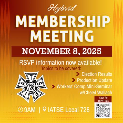 Membership Meeting RSVP Now Available